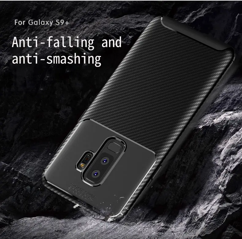 Чехол из углеродного волокна кремнезема для samsung Galaxy S9 Note10 Plus, чехол из ТПУ для samsung Note10 S9plus Galaxy Note9