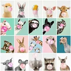 Huacan 5D DIY алмазная живопись полная квадратная мозаика пузырь животные Алмазная вышивка Собаки Полный комплект Альпака страуса кролик головоломки