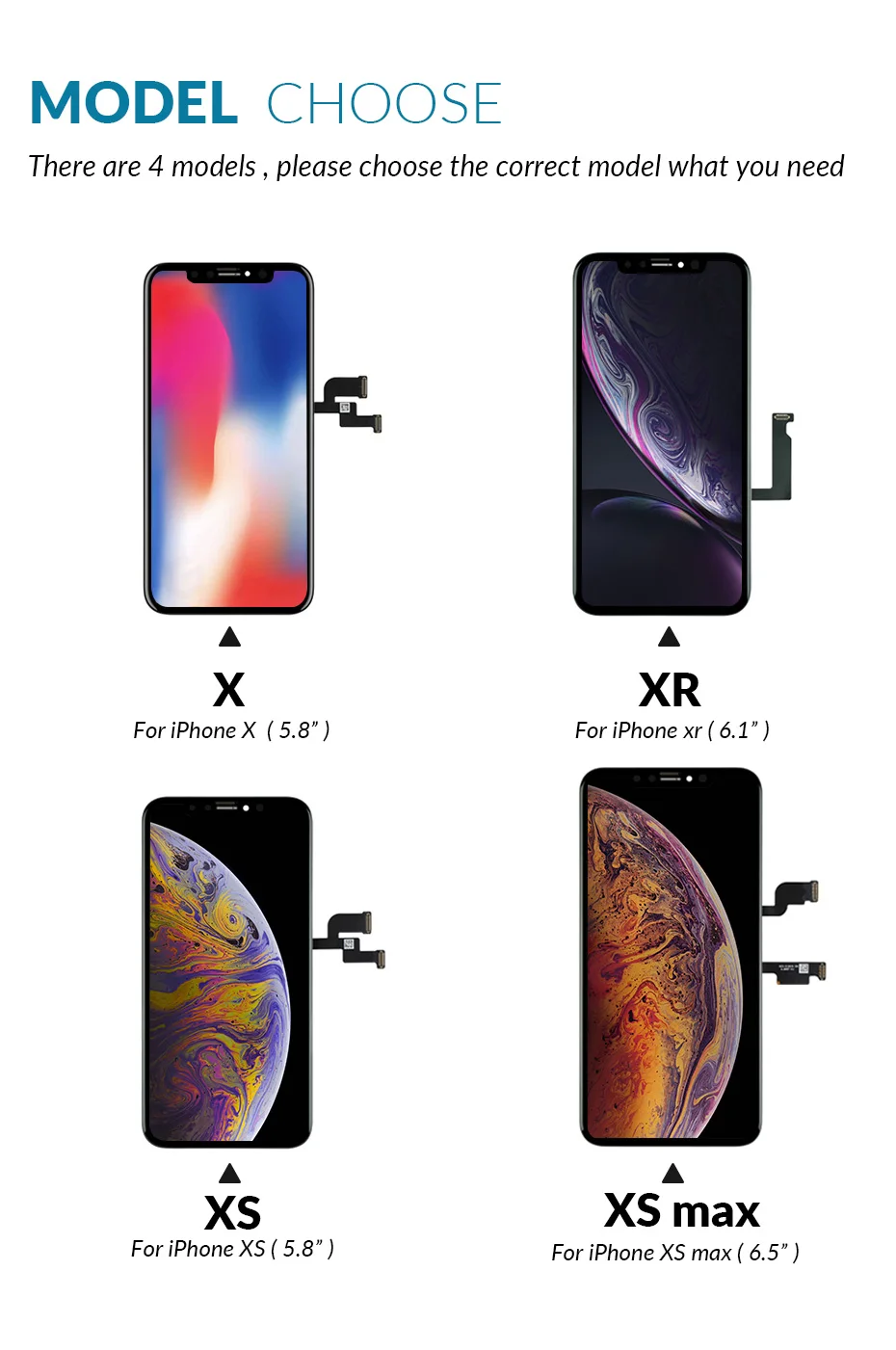 Oled para Iphone Lcd para Iphone Lcd + Substituição da Tela de Toque Tela Max Display x xs Lcd Ecran Pantalla Aaa xr 11 11pro 2 11pro max display lcd + substituição da