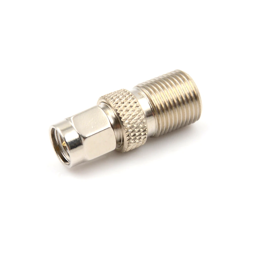 One Piece F Type Female to SMA Male Plug Coaxial Adapter Connector Silver Tone RF Coax | Обустройство дома