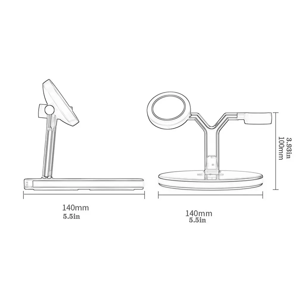 

3 In 1 Magnetic Wireless Charger 15W Fast Charging Station For IPhone 12 Pro Maximum Chargers For Apple Watch Airpods Pro