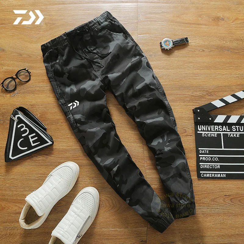 Брюки мужские камуфляжные с кулиской дышащие для рыбалки охоты повседневные