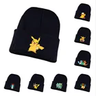 Шапка унисекс, вязаная, с покемоном, для спорта и отдыха, зимняя, теплая, 2021, шерстяные шляпы