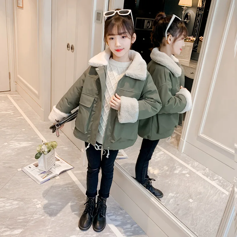 Куртка для девочек осень-зима 2020 новая Корейская версия Детская стеганая куртка