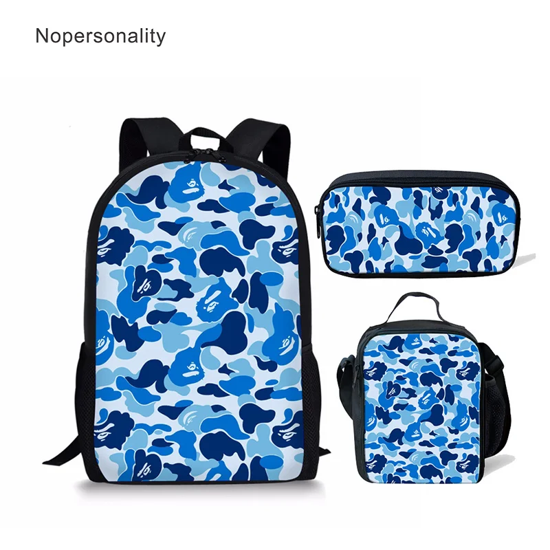 

Nopersonality Teenager School Bag Camouflage Pattern Kids Large Capacity Backkpack School Backpacks for Boys/Girls Mochilas
