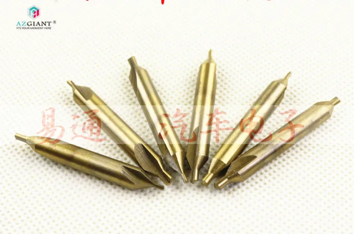 1.5-2.5mm Titanium-plated spiral groove center drill Double-head vertical milling bit Length 44.5MM diameter 6MM | Автомобили и