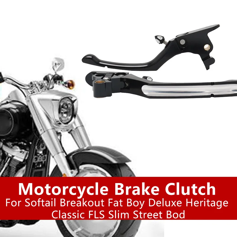 

for Harley Softail Breakout Fat Boy Deluxe Heritage Classic FLS Slim Street Bod 2015 -2020 Motorcycle brake Lever clutch levers