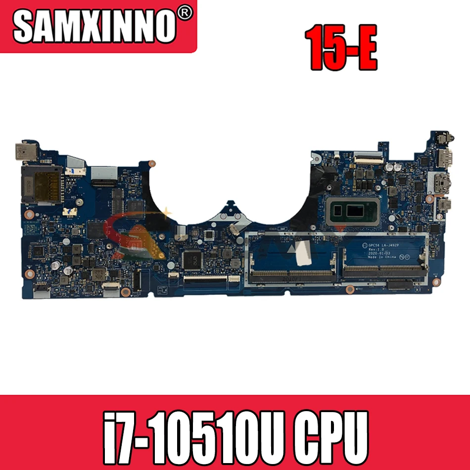Аксессуары для ноутбука HP 15-E 15T-E 15T-ED000 15-ED0047NR, материнская плата с i7-10510U CPU + MX330, 4 Гб GPU