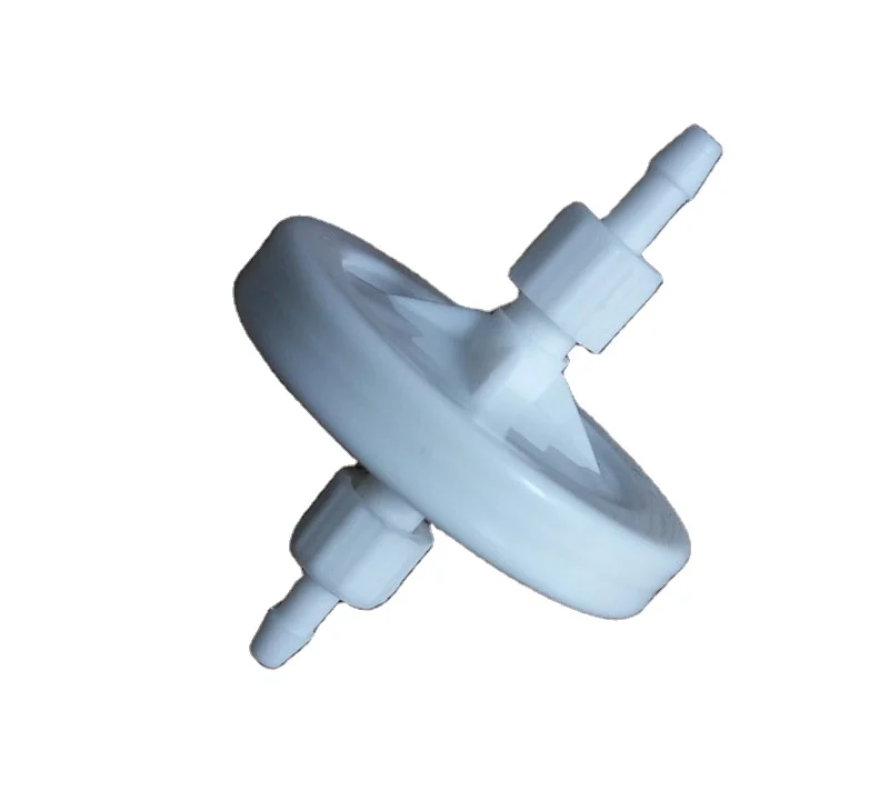 

Solvent/ink disc filter with Luer-lock & hose barb connections 5um