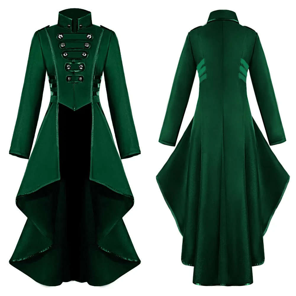 

Cosdaddy Medieval Steampunk Womens Military Coat Vintage Gothic Victorian Tailcoat Autumn Winter Ladies Jacket
