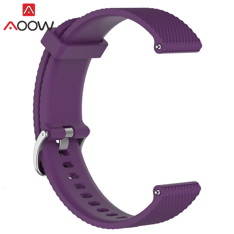 20 мм 22 мм силиконовый ремешок для часов samsung Galaxy Watch Garmin Amazfit сменный Браслет ремешок для часов gear Sport S2 S3