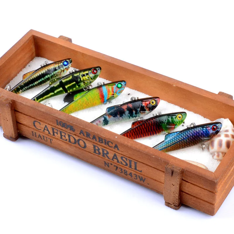 1 шт. все пловцов VIB зимний лед морские рыболовные приманки 7 см/6 6 г искусственный