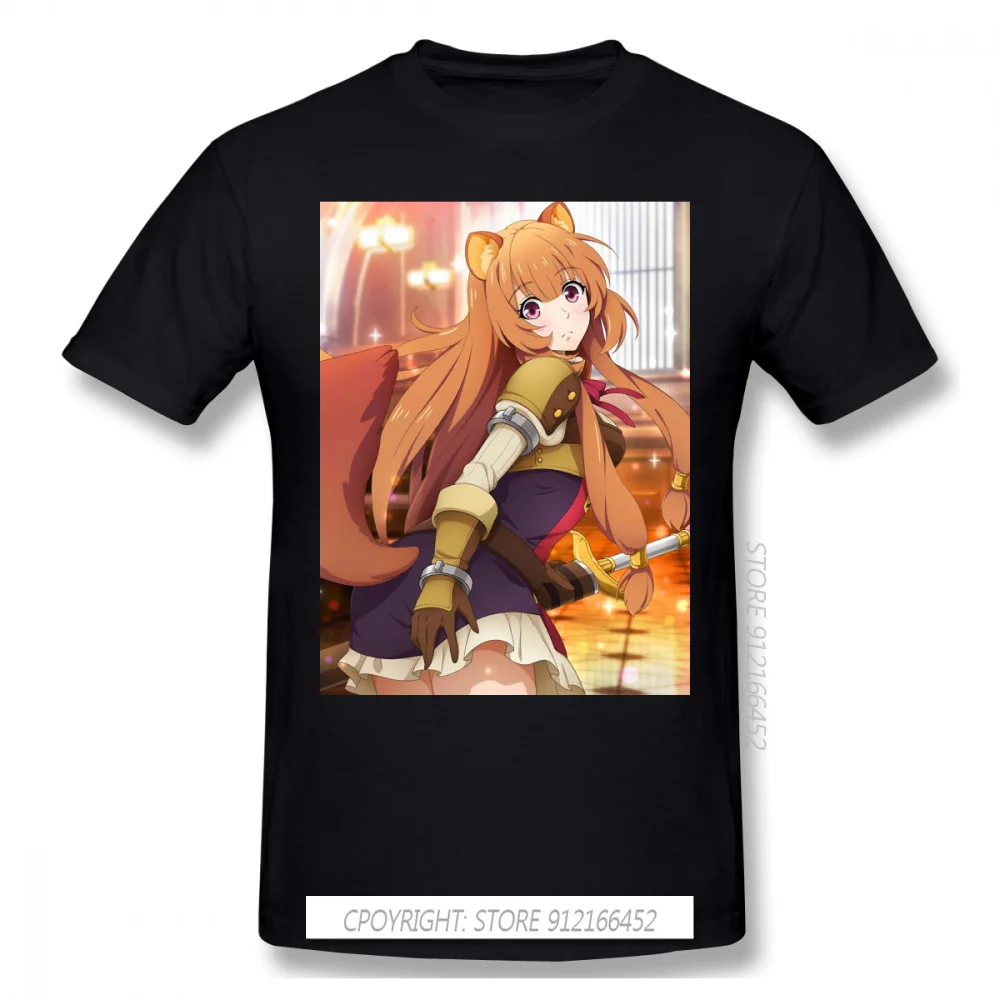 

New Summer Cute Raphtalia T-Shirts Cotton The Rising Of The Shield Hero Naofumi Iwatani Filo Anime Ofertas Men TShirt