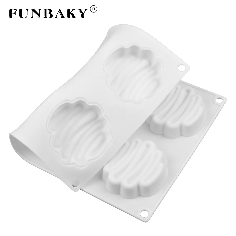 FUNBAKY 8 Cavity 3D Silicone Cake Mold Baking Tools DIY Mousse Dessert Bakeware Cooking Decorating Moulds | Дом и сад