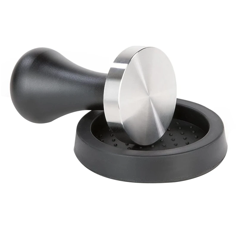 

Coffee Tamper Set(51 mm),Espresso Stamp with Flat Stainless Steel Base,Espresso Hand Tamper with Coffee Tamper Mat