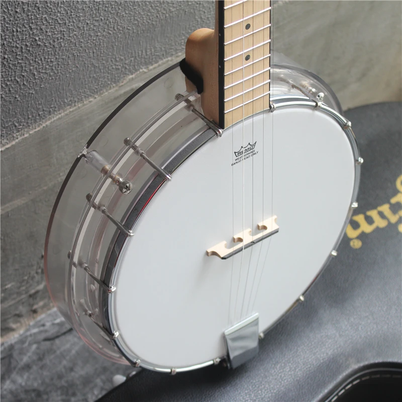 5-струнная гитара banjo акриловый корпус хорошее качество в жестком корпусе |