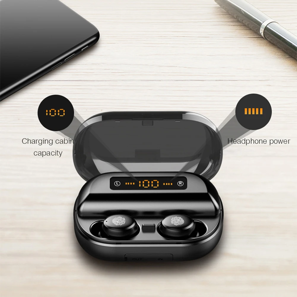 Беспроводная стереогарнитура V11 нового поколения Bluetooth 5 0 с сенсорным