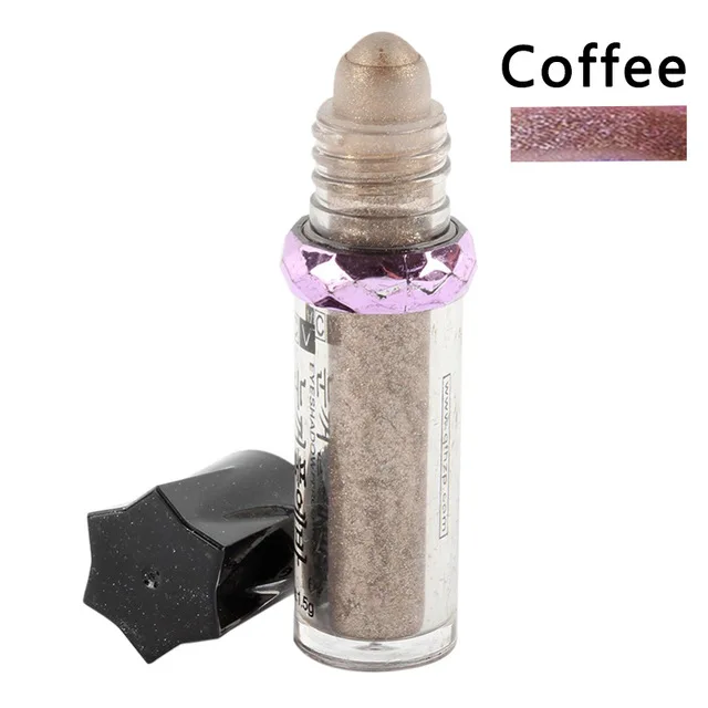 Single Coffee 4 цвета хайлайтер Палитра для лица бронзаторы тени для век макияж светящийся блеск для контурного макияжа пудра осветитель хайлайтер косметика - Цвет: Single Coffee