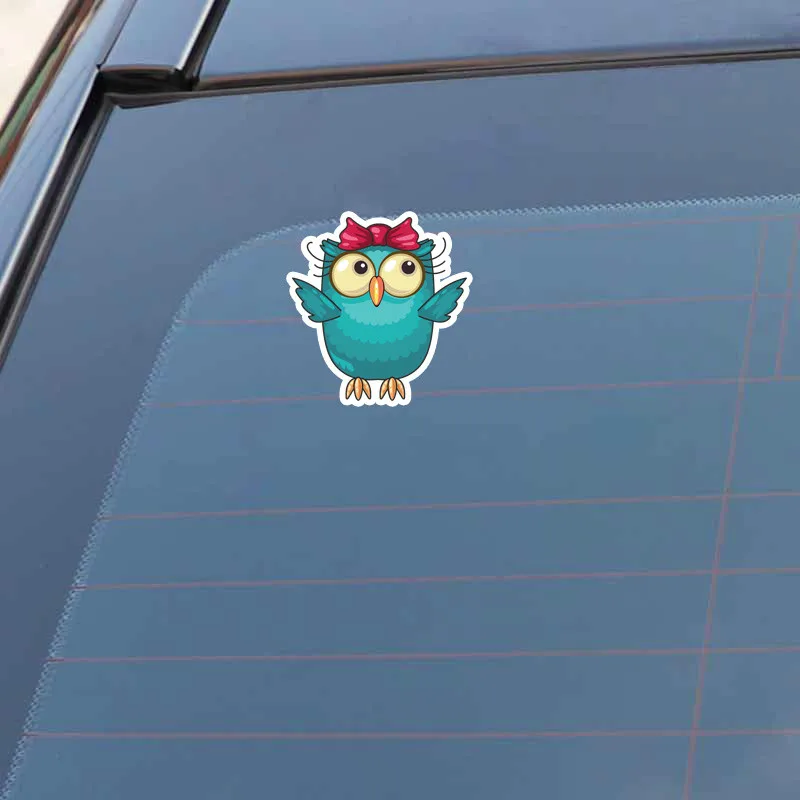Ebdeckle Красивая Сова носить лук для Авто/бампер/окно/настенные наклейки DIY Декор