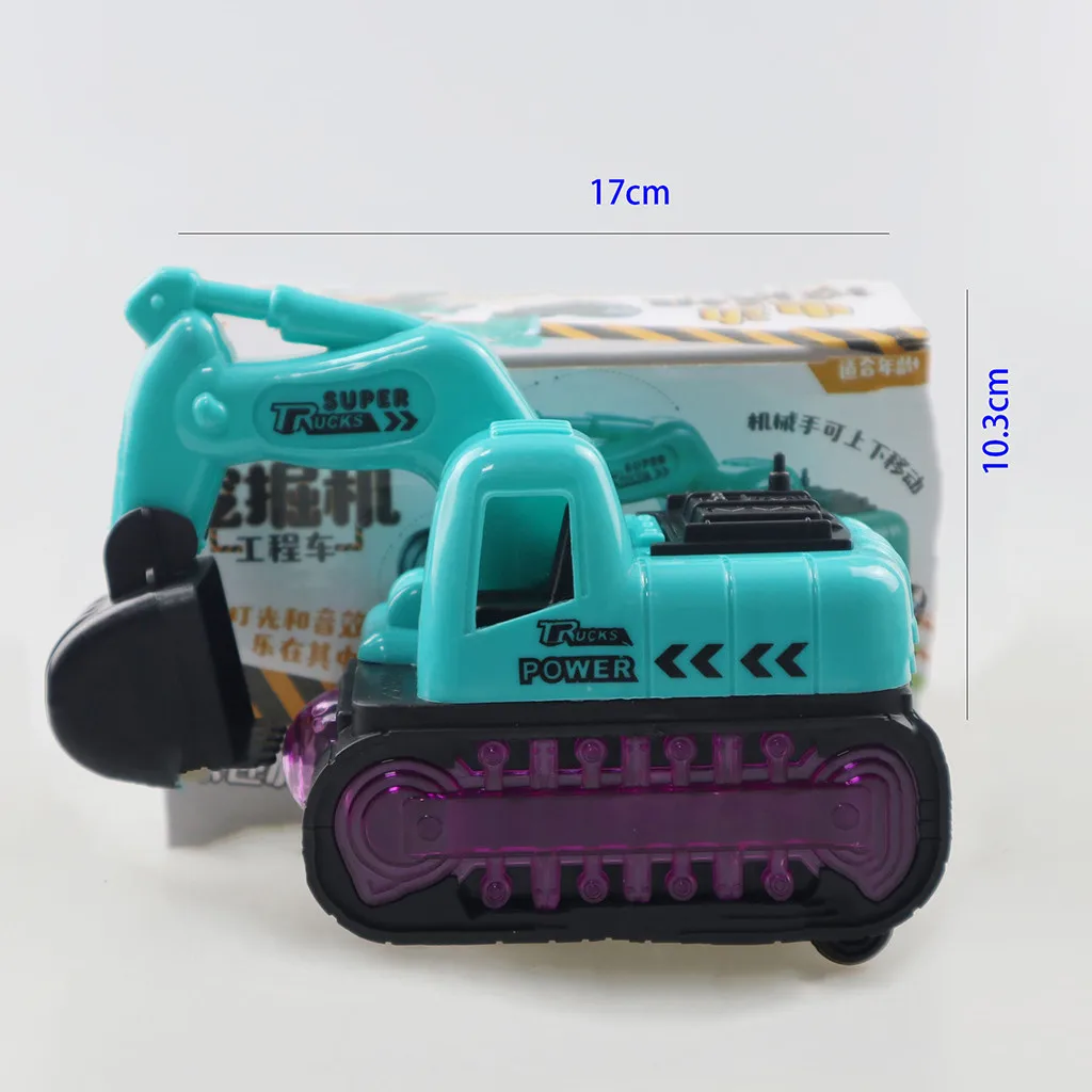 

Children Electric Excavator Toy Boy Flash Music Toy Car Universal Engineering Construction Vehicle Excavator Model Kids Toy Gift
