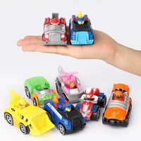 paw patrol rescue car childrens toy chase marshall rocky skye rubble collection desktop decoration boy toys