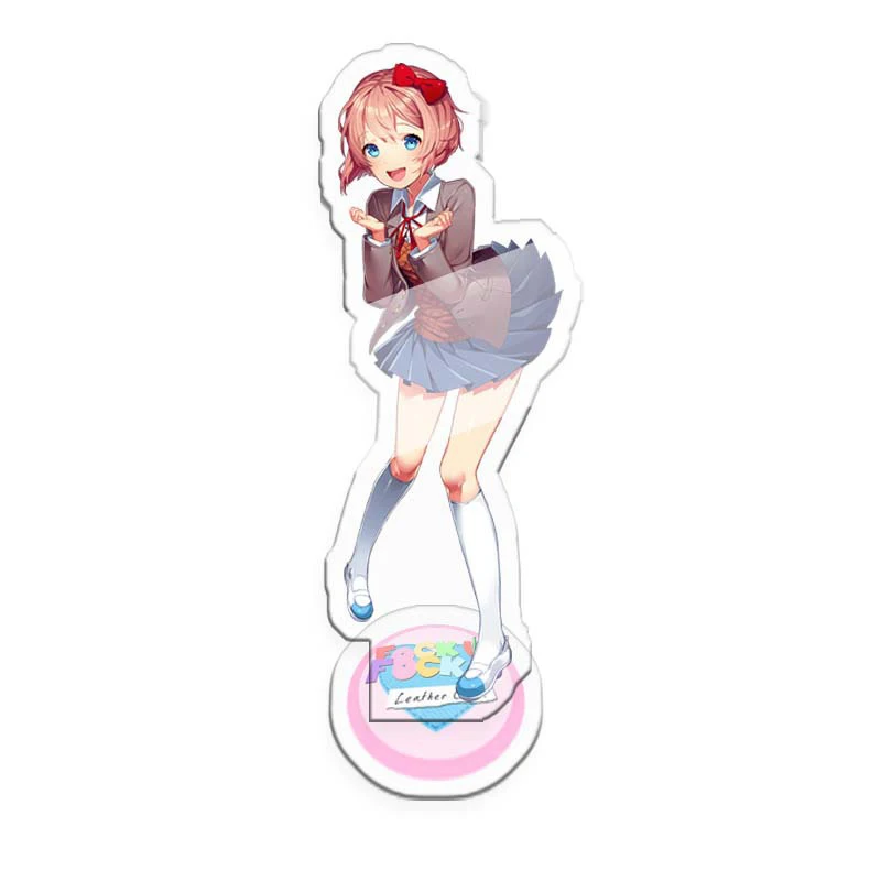 Аниме игра Doki литература Косплей акриловая модель на подставке Plate брелок Моника
