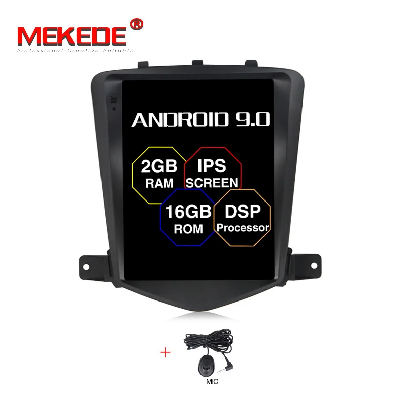 car dvd MEKEDE 10," DSP Android 9,0 4 ядра автомобиля gps для Chevrolet Cruze 2008-2011 без DVD с стерео Авто Радио Аудио головное устройство DAB - Цвет: car dvd
