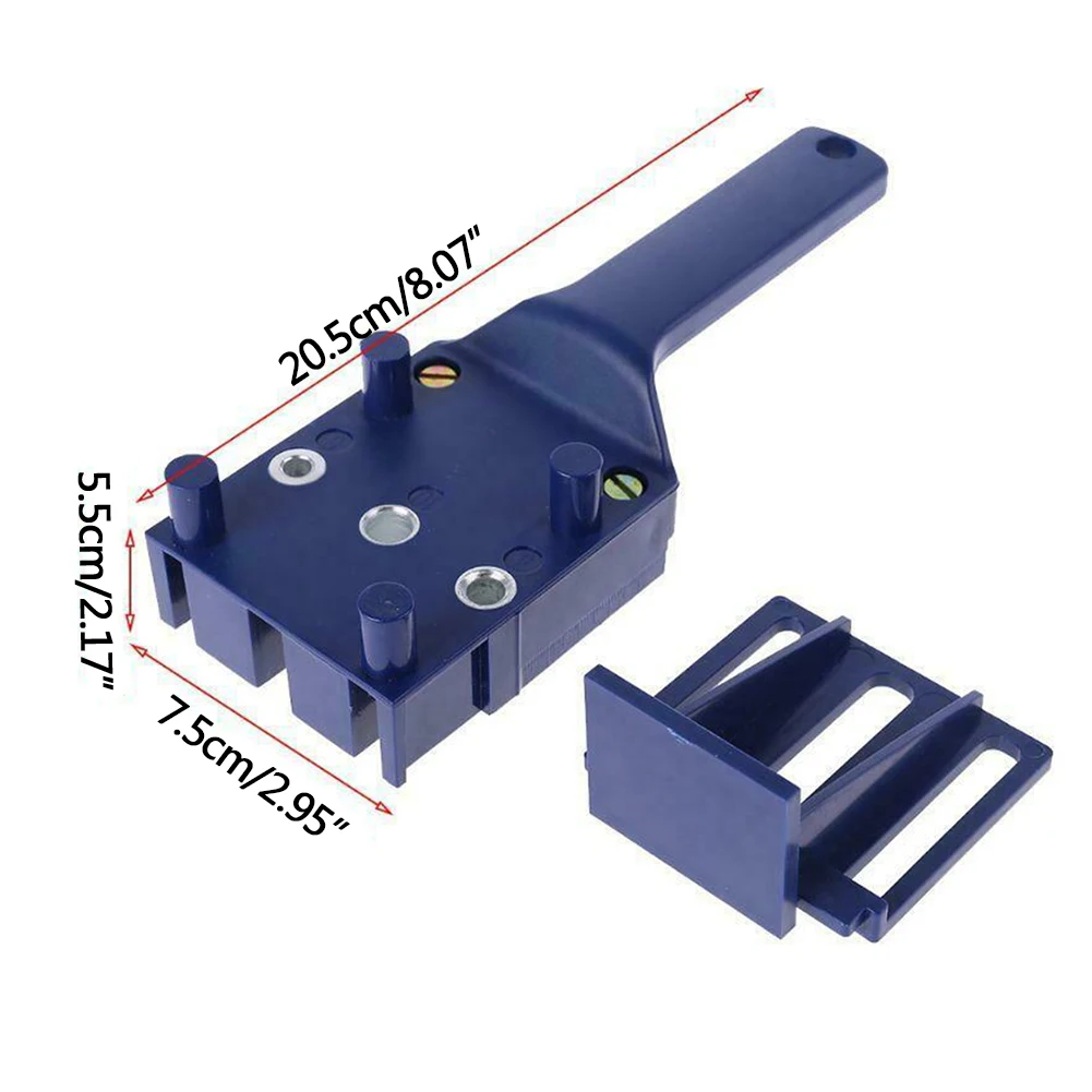 

Handheld Wood Drilling 20x7cm Doweling Jig Drill Guide Drilling Tool Kit