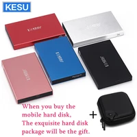 original kesu 2 5 metal slim portable external hard drive usb 3 0 640gb 1t 2t storage hdd external hd hard disk 6 color on sale