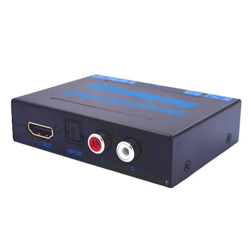 HDMI-совместимый с аудио экстрактор конвертер адаптер SPDIF + R/L 4K ARC EDID Настройка * 2K |