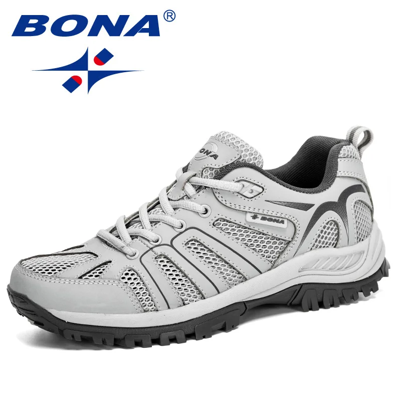 BONA 2020 New Arrival Mesh Running Shoes Men Trendy Sneaker Non-Slip Wear-Resistant Outdoor Walking Men Sport Shoes Comfortable