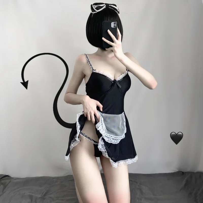 Японское кавайное платье горничной сексуальный костюм для косплея горячее