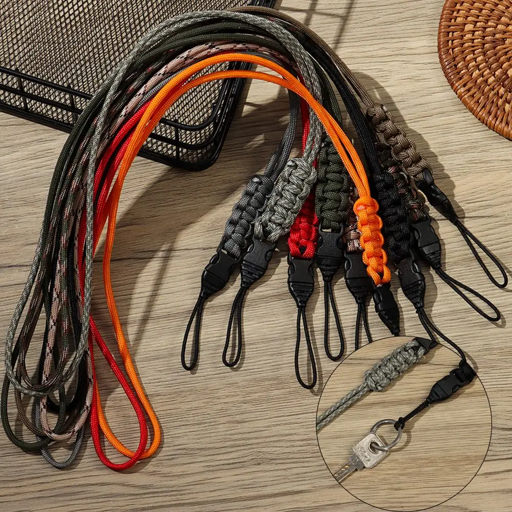 

Emergency Survival Backpack Parachute Cord Paracord Keychain Key Ring Camera Anti-lost Lanyard Hanging Rope