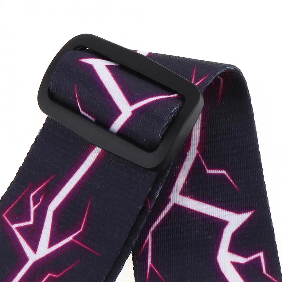 90 150 см регулируемый легкий ремешок с принтом для гитары аксессуары фиолетовым