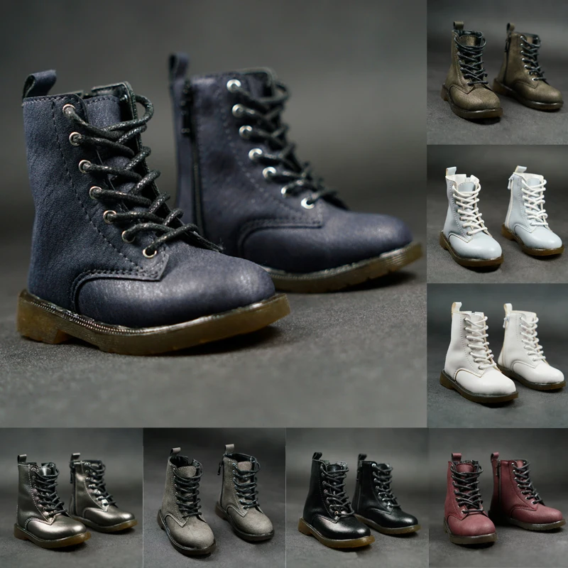 

D03-P538 children toy BJD DD SD MSD 1/3 uncle doll's Photo props Accessoriess Retro military boots lace up ankle boots 1pair