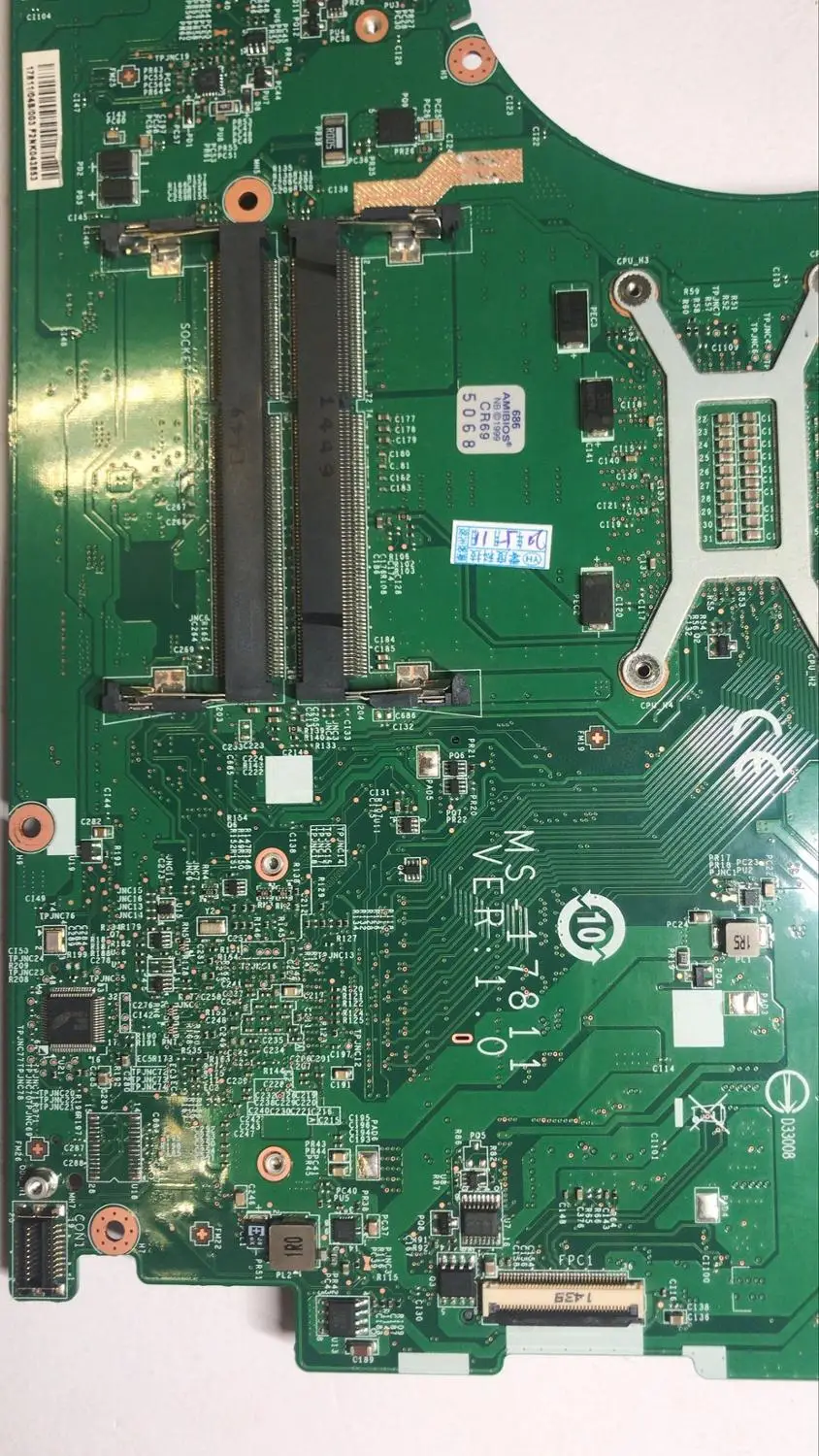 

KEFU For MSI GT72 MS-1781 Notebook Motherboard MS-17811 VER 1.0 CPU I7 4710HQ DDR3 100% Test Work