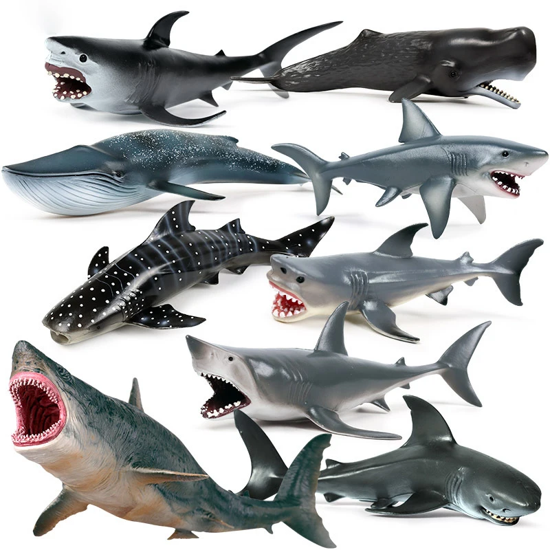 

Sea Life Hammerhead Shark Family Action Figures Ocean Marine Animals Savage Big Shark Model PVC Educational Kids Toy Gift