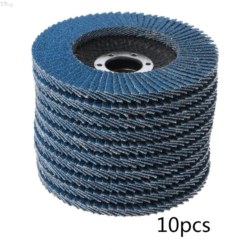 10PCS Professional Flap Discs 115mm 4.5Inch Sanding Discs 40 Grit Grinding Wheels Blades For Angle Grinder PowerTool Accessories