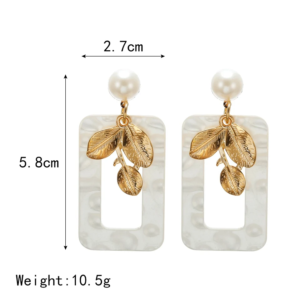 Женские длинные висячие серьги Match Right эффектные акриловые жемчужные Висячие