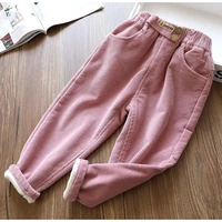 2020 new spring autumnwinter girls kids boys warm and velvetpants comfortable cute baby clothes children clothing