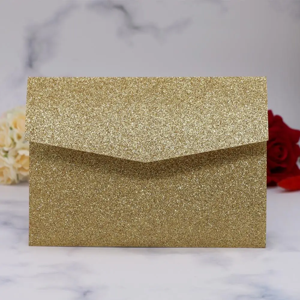 20 шт. свадебные пригласительные карты три-складной карман открытка RSVP