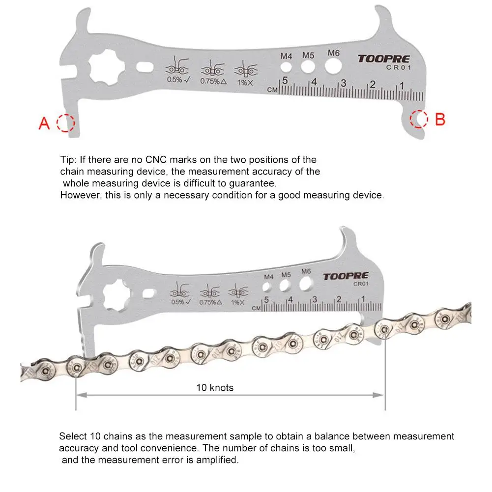 3в1 велосипедная цепь Checker Wear Indicator инструмент дорожная горная крюк болт измерение