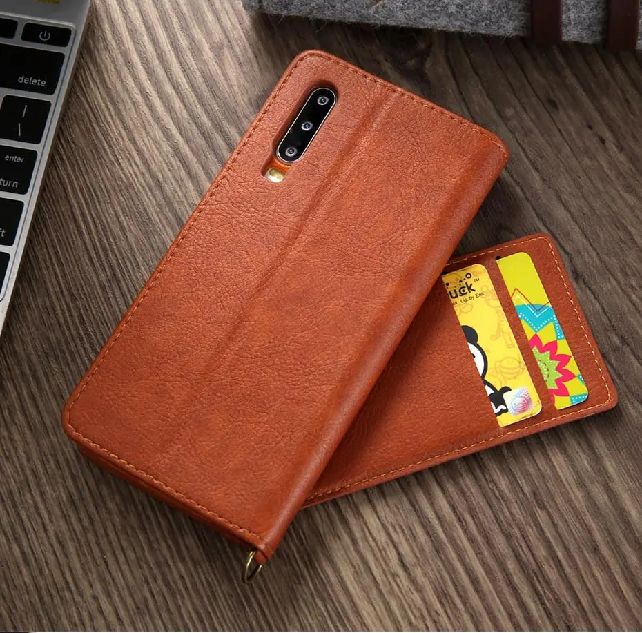Винтажный чехол-Кошелек из искусственной кожи личи для huawei P20 Pro Lite P30 Pro, роскошный противоударный чехол для телефона mate 20 pro, чехол