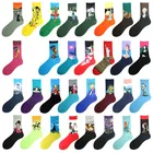 Носки женские хлопковые PEONFLY, разноцветные, в стиле ретро