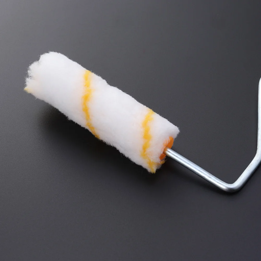 

1 Set Portable 4 Inch Multifunction DIY Wall Paint Roller Brush Set Roller Paint Brush Handle Tool Paint Brush Roller Brush Part