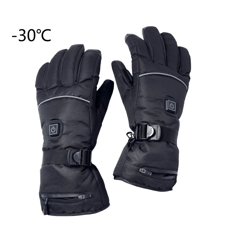 Фото 1 пара перчатки с подогревом 3 уровня температуры|Лыжные перчатки| |