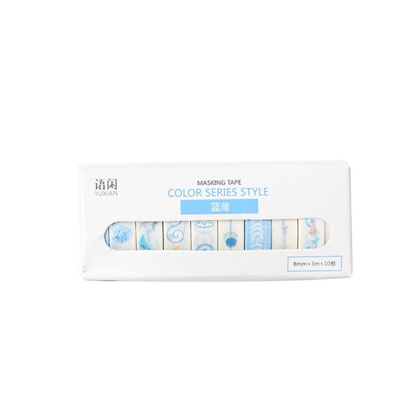 

10 Rolls / 8 Rolls Washi Masking Tape Set Ocean Stars Paper Masking Tapes Japanese Washi Tape Diy Scrapbooking Sticker for Album