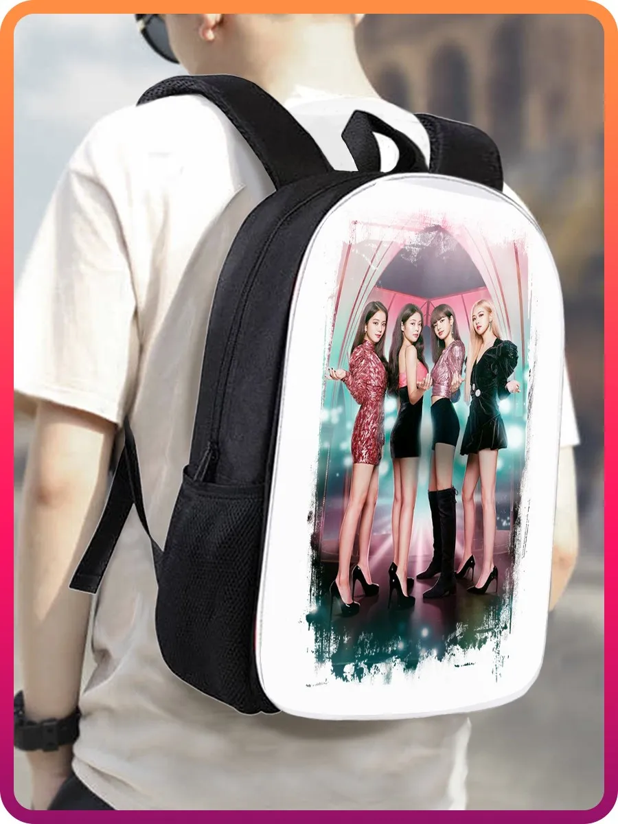 Рюкзак BLACKPINK (блэкпинк K-pop girl group Лиса Джису Розэ Дженни) - 3087 —