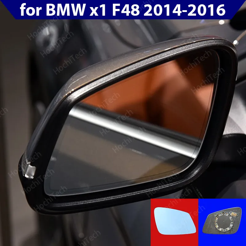 

1pcs Side View Wing Blue Heated Mirror Glass Left & Right for BMW x1 F48 sDrive 16d 18d 18i 20d 20i 25d 25i 2014-2016