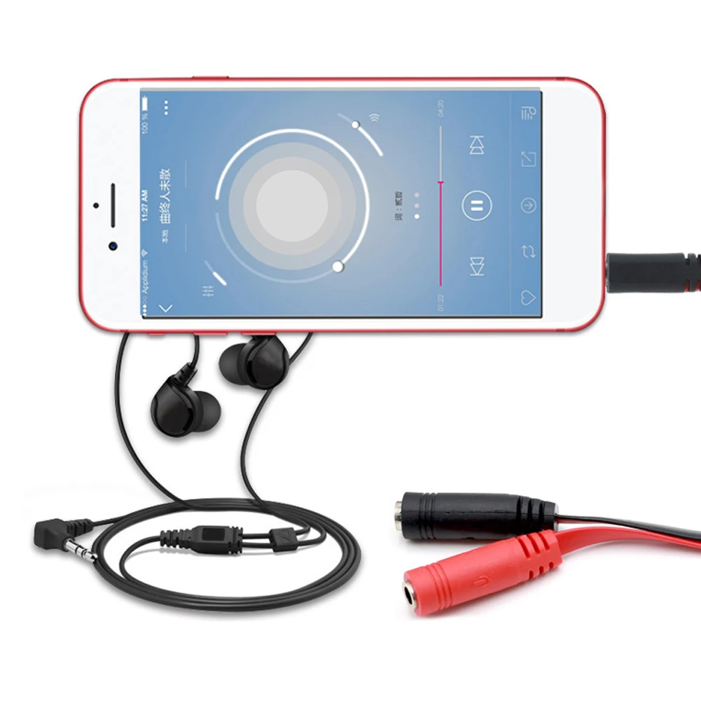 Аудиокабель с разъемом Папа 2 3 5 мм сплиттер Y для наушников микрофон телефонной